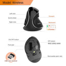Mouse vertical com fio - Vídeo Magnetic
