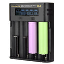 Carregador de bateria AA AAA de 4 baias com porta USB - Vídeo Magnetic