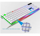 Kit Gamer Teclado Semi Mecânico + Mouse Gamer Branco - Vídeo Magnetic