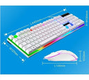 Kit Gamer Teclado Semi Mecânico + Mouse Gamer Branco - Vídeo Magnetic
